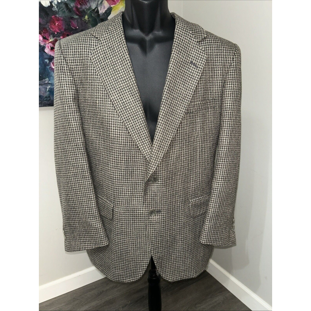 Towncraft 42 S Two Button Houndstooth Single Vent Jacket